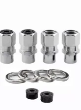 McGard Hex Lug Nut (Drag Racing Short Shank) 1/2-20 / 13/16 Hex / 1.6in. Length (4-Pack) - Chrome                                     - 60127 - Image 3