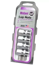 McGard Hex Lug Nut (Drag Racing Short Shank) 7/16-20 / 13/16 Hex / 1.6in. Length (4-Pack) - Chrome                                     - 60128 - Image 3