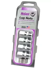McGard Hex Lug Nut (Drag Racing Short Shank) M12X1.5 / 13/16 Hex / 1.6in. Length (4-Pack) - Chrome                                     - 60129 - Image 3