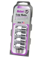 McGard Hex Lug Nut (Reg. Shank - .746in.) 7/16-20 / 13/16 Hex / 1.65in. Length (4-Pack) - Chrome                                     - 61001 - Image 3
