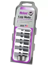 McGard Hex Lug Nut (Drag Racing Reg. Shank) 1/2-20 / 13/16 Hex / 1.86in. Length (4-Pack) - Chrome                                     - 61005 - Image 3