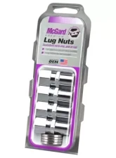 McGard Hex Lug Nut (Drag Racing Reg. Shank) 7/16-20 / 13/16 Hex / 1.86in. Length (4-Pack) - Chrome                                     - 61006 - Image 3