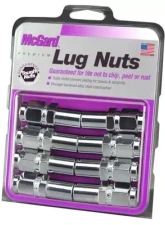 McGard Hex Lug Nut (Long Shank - 1in. / Duplex) - 9/16-18 / 7/8 Hex / 2.425in. L (8-Pack) - Chrome                                     - 62822 - Image 3