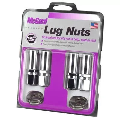 McGard Hex Lug Nut (Drag Racing X-Long Shank) 1/2-20 / 13/16 Hex / 2.475in. Length (4-Pack) - Chrome - 63000