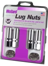 McGard Hex Lug Nut (Drag Racing X-Long Shank) 1/2-20 / 13/16 Hex / 2.475in. Length (4-Pack) - Chrome                                     - 63000 - Image 3