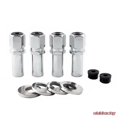 McGard Hex Lug Nut (Drag Racing X-Long Shank) 1/2-20 / 13/16 Hex / 2.475in. Length (4-Pack) - Chrome - 63000