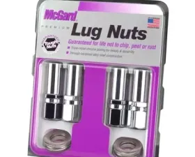 McGard Hex Lug Nut (Drag Racing X-Long Shank) M12X1.5 / 13/16 Hex / 2.475in. Length (4-Pk) - Chrome
