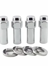 McGard Hex Lug Nut (X-Long Shank) M12X1.5 CTR Washer / 13/16 Hex / 2.27in. Length (4-Pack) - Chrome                                     - 63016 - Image 3