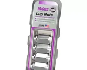 McGard Hex Lug Nut (Cone Seat) 9/16-18 / 7/8 Hex / 1.75in. Length (4-Pack) - Chrome