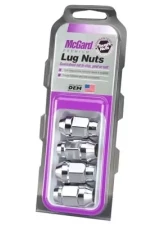 McGard Hex Lug Nut (Cone Seat Bulge Style) M12X1.5 / 3/4 Hex / 1.45in. Length (4-Pack) - Chrome                                     - 64012 - Image 3