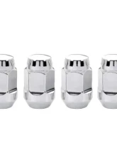 McGard Hex Lug Nut (Cone Seat Bulge Style) M12X1.25 / 3/4 Hex / 1.45in. Length (4-Pack) - Chrome                                     - 64013 - Image 3