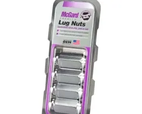 McGard Hex Lug Nut (Cone Seat) M12X1.75 / 13/16 Hex / 1.815in. Length (4-Pack) - Chrome