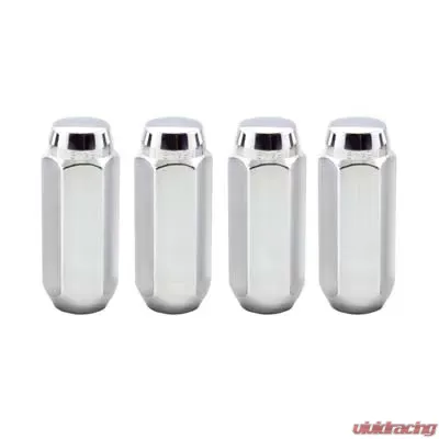 McGard Hex Lug Nut (Cone Seat / Duplex) M14X2.0 / 13/16 Hex / 2.25in. Length (4-Pack) - Chrome - 64020