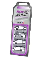 McGard Hex Lug Nut (Cone Seat Bulge Style) M14X1.5 / 13/16 Hex / 1.945in. Length (4-Pack) - Chrome                                     - 64023 - Image 3