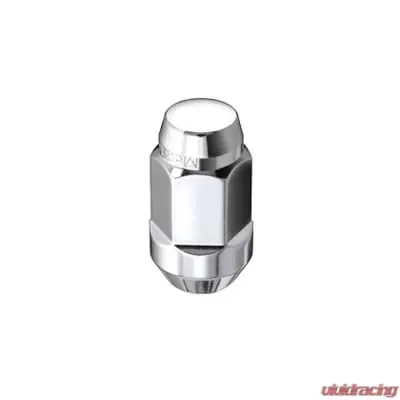 McGard Hex Lug Nut (Cone Seat Bulge Style) M14X1.5 / 13/16 Hex / 1.945in. Length (4-Pack) - Chrome - 64023