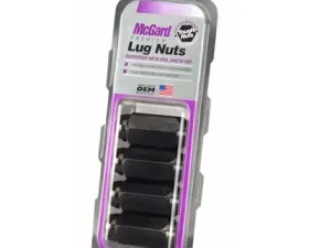 McGard Hex Lug Nut (Cone Seat) M14X1.5 / 22mm Hex / 1.945in. Length (4-Pack) - Black