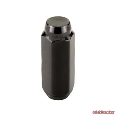 McGard Hex Lug Nut (Cone Seat) M14X2.0 / 13/16 Hex / 2.25in. Length (4-Pack) - Black - 64025