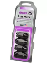 McGard Hex Lug Nut (Cone Seat Bulge Style) 1/2-20 / 3/4 Hex / 1.45in. Length (4-pack) - Black                                     - 64029 - Image 3