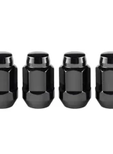 McGard Hex Lug Nut (Cone Seat Bulge Style) 1/2-20 / 3/4 Hex / 1.45in. Length (4-pack) - Black                                     - 64029 - Image 3