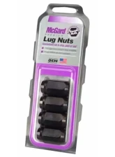 McGard Hex Lug Nut (Cone Seat) 1/2-20 / 13/16 Hex / 1.5in. Length (4-Pack) - Black                                     - 64030 - Image 3
