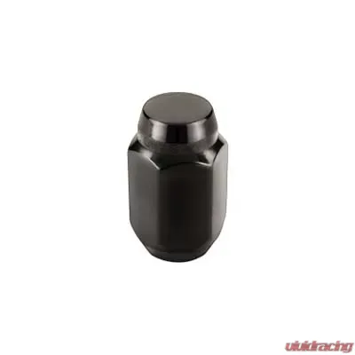 McGard Hex Lug Nut (Cone Seat) 1/2-20 / 13/16 Hex / 1.5in. Length (4-Pack) - Black - 64030