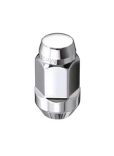 McGard Hex Lug Nut (Cone Seat Bulge Style) M14X1.5 / 22mm Hex / 1.945in. Length (4-Pack) - Chrome                                     - 64033 - Image 2