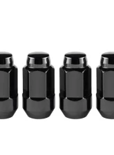 McGard Hex Lug Nut (Cone Seat Bulge Style) M14X1.5 / 22mm Hex / 1.945in. Length (4-Pack) - Black                                     - 64034 - Image 3