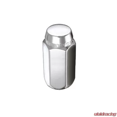 McGard Hex Lug Nut (Cone Seat) M14X1.5 / 22mm Hex / 1.635in. Length (4-Pack) - Chrome - 64069