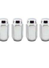 McGard Hex Lug Nut (Cone Seat) M14X1.5 / 22mm Hex / 1.635in. Length (4-Pack) - Chrome                                     - 64069 - Image 3