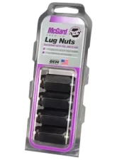 McGard Hex Lug Nut (Cone Seat) M14X1.5 / 22mm Hex / 1.635in. Length (4-Pack) - Black                                     - 64072 - Image 3