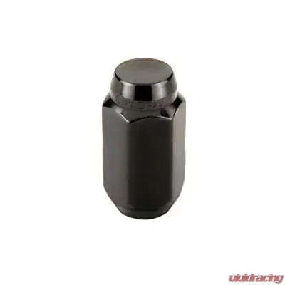 McGard Hex Lug Nut (Cone Seat) M14X1.5 / 22mm Hex / 1.635in. Length (4-Pack) - Black - 64072