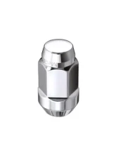 McGard Hex Lug Nut (Cone Seat Bulge Style) M14X1.5 / 22mm Hex / 1.635in. Length (4-Pack) - Chrome                                     - 64073 - Image 2