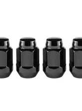 McGard Hex Lug Nut (Cone Seat Bulge Style) M14X1.5 / 22mm Hex / 1.635in. Length (4-Pack) - Black                                     - 64074 - Image 3