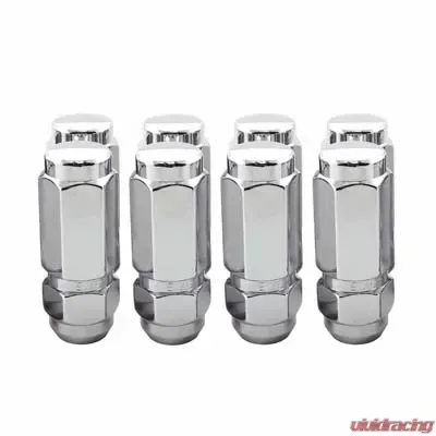 McGard Hex Lug Nut (Cone Seat / Duplex) 1/2-20 / 7/8 Hex / 2.5in. Length (8-Pack) - Chrome - 64805