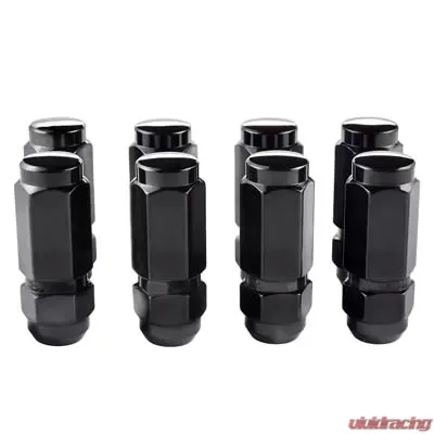 McGard Hex Lug Nut (Cone Seat / Duplex) 9/16-18 / 7/8 Hex / 2.5in. Length (8-Pack) - Black - 64816