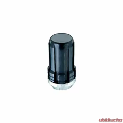 McGard SplineDrive Lug Nut (Cone Seat) 1/2-20 / 1.60in. Length (Box of 50) - Black (Req. Tool) - 65001BK