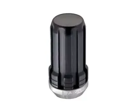 McGard SplineDrive Lug Nut (Cone Seat) M14X1.5 / 1.648in. Length (Box of 50) - Black (Req. Tool)