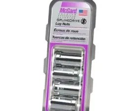 McGard SplineDrive Lug Nut (Cone Seat) M14X1.5 / 1.935in. Length (4-Pack) - Chrome (Req. Tool)