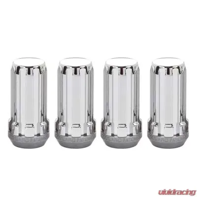 McGard SplineDrive Lug Nut (Cone Seat) M14X1.5 / 1.935in. Length (4-Pack) - Chrome (Req. Tool) - 65310