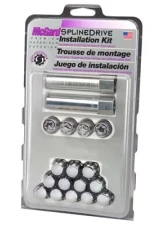 McGard SplineDrive Tuner 4 Lug Install Kit w/Locks & Tool (Cone) M12x1.25 / 13/16 Hex - Chrome (CS)                                     - 65454CN - Image 3