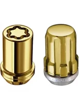McGard SplineDrive Tuner 4 Lug Install Kit w/Locks & Tool (Cone) M12x1.25 / 13/16 Hex - Gold (CS)                                     - 65454GDC - Image 2