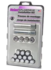 McGard SplineDrive Tuner 4 Lug Install Kit w/Locks & Tool (Cone) M12x1.5 / 13/16 Hex - Chrome (CS)                                     - 65457CN - Image 3
