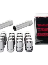 McGard SplineDrive Tuner 4 Lug Install Kit w/Locks & Tool (Cone) M12X1.5 / 13/16 Hex - Chrome                                     - 65457 - Image 3