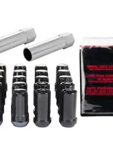 McGard SplineDrive Tuner 5 Lug Install Kit w/Locks & Tool (Cone) 1/2-20 / 13/16 Hex / 1.6in. L - Blk                                     - 65540BK - Image 3