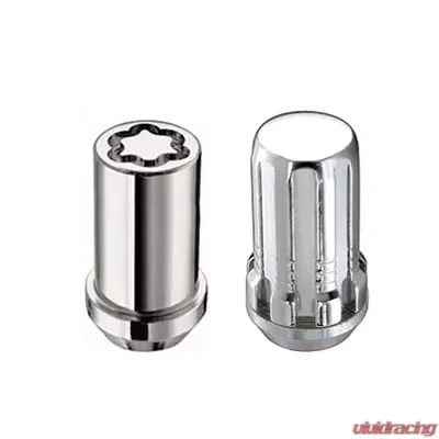 McGard SplineDrive Tuner 5 Lug Install Kit w/Locks & Tool (Cone) 1/2-20 / 13/16 Hex - Chrome - 65540