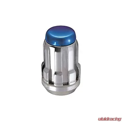 McGard SplineDrive Tuner 5 Lug Install Kit w/Tool (Cone) M12X1.25 / 13/16 Hex / 1.24in. L - Blue Cap - 65554BC