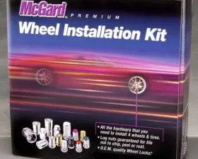 McGard SplineDrive Tuner 5 Lug Install Kit w/Locks & Tool (Cone) M12X1.25 / 13/16 Hex - Chrome