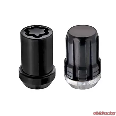McGard SplineDrive Tuner 5 Lug Install Kit w/Locks & Tool (Cone) M12X1.5 / 13/16 Hex - Blk - 65557BK