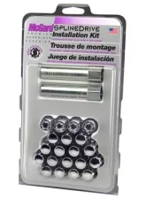 McGard SplineDrive Tuner 5 Lug Install Kit w/Locks & Tool (Cone) M12x1.5 / 13/16 Hex - Chrome (CS)                                     - 65557CN - Image 3
