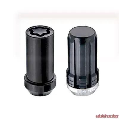 McGard SplineDrive Tuner 6 Lug Install Kit w/Locks & Tool (Cone) M14X1.5 / 1in. Hex - Blk - 65610BK